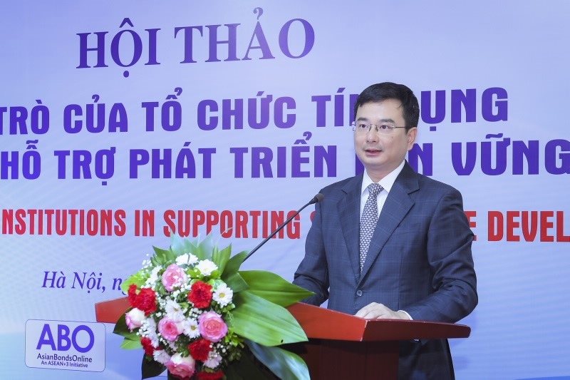Phó Thống đốc NHNN Phạm Thanh Hà cho biết, thời gian tới NHNN sẽ xây dựng mô hình phát triển ngân hàng xanh (ảnh: sbv)
